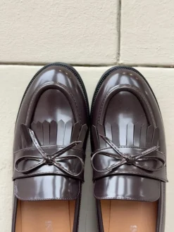 Design By Si Samia loafers med detaljer - Brun Outlet