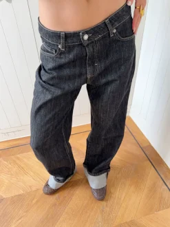 Design By Si Scandivv jeans med opsmøg - Grå Online