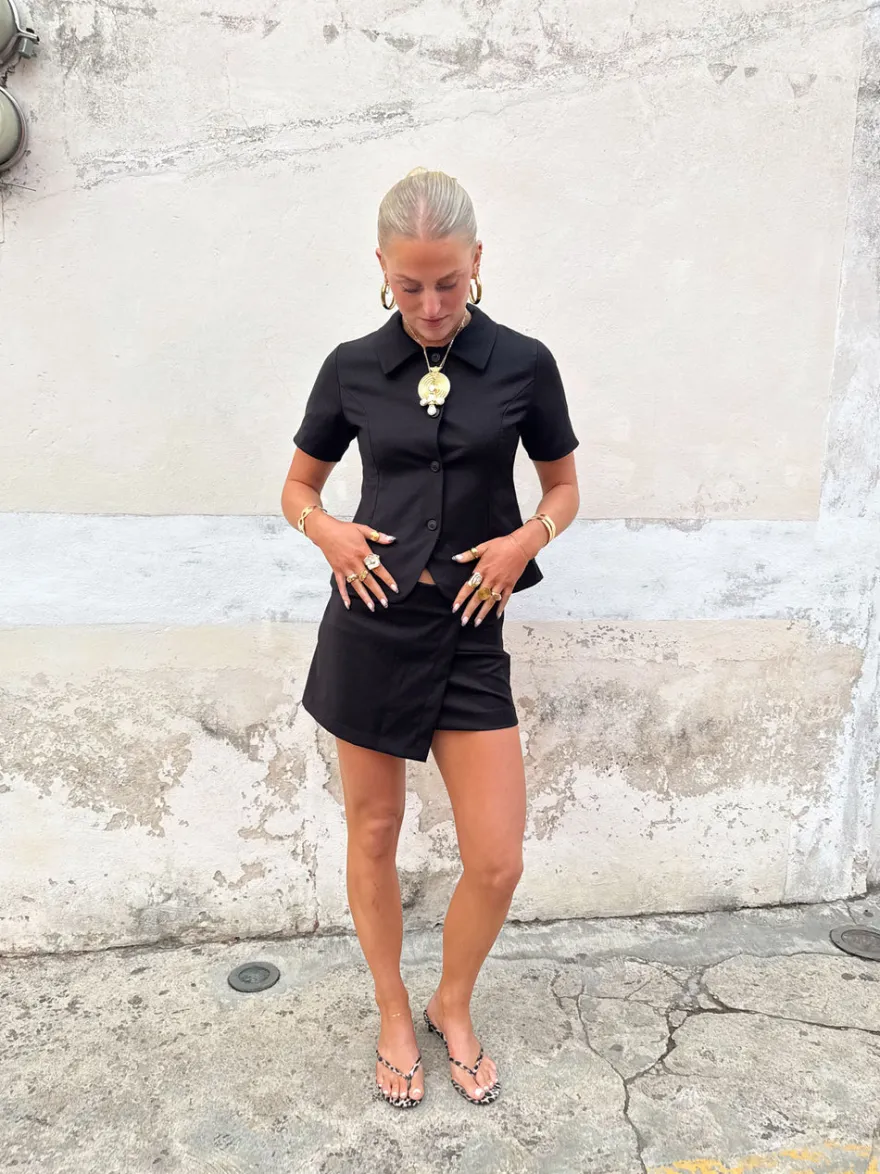 Design By Si Scandivv mini suit nederdel - Sort Sale
