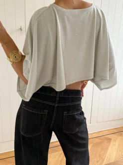 Design By Si Scandivv poncho med glimmer - Sølv Outlet