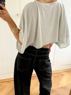 Design By Si Scandivv poncho med glimmer - Sølv Outlet