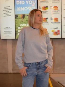 Design By Si Self love club sweatshirt - grå Best