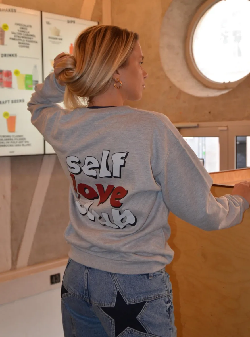 Design By Si Self love club sweatshirt - grå Best