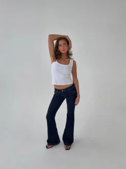 Design By Si Senia bootcut jeans - Mørkeblå Online