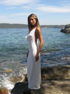 Design By Si Sesia maxi blondekjole - Hvid New