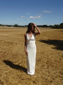 Design By Si Sesia maxi blondekjole - Hvid New