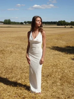 Design By Si Sesia maxi blondekjole - Hvid New