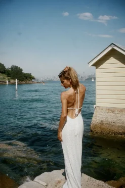 Design By Si Sesia maxi blondekjole - Hvid New