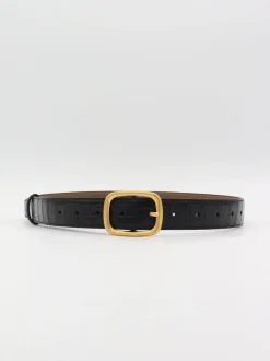 Design By Si Shift bælte - Sort/guld Sale