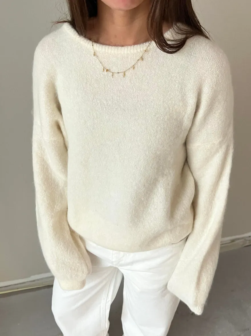 Design By Si Sierra striktrøje - Off-white Best