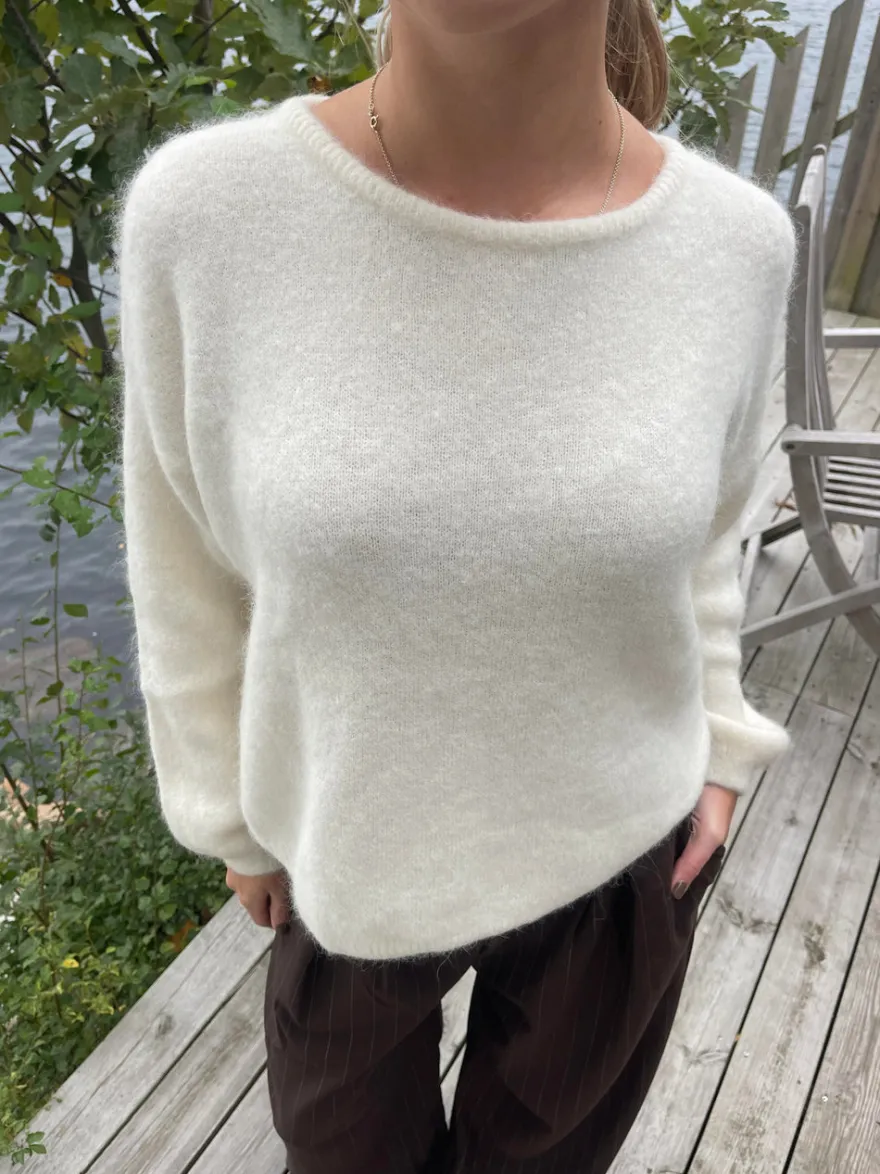 Design By Si Sierra striktrøje - Off-white Best