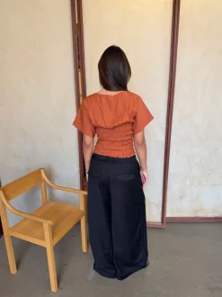 Design By Si Sina top med smock - Orange Discount