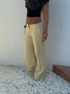 Design By Si Siv jeans - Lys gul