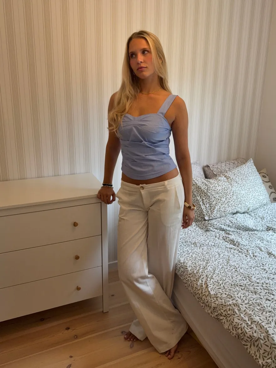 Design By Si Sofie top med striber - Blå Sale