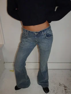 Design By Si Solea bootcut jeans - Lys denim Online