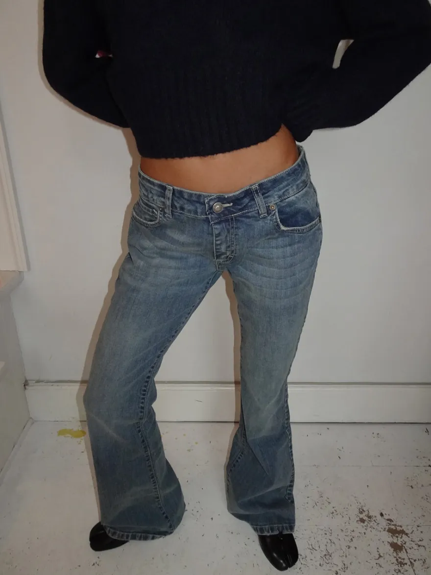 Design By Si Solea bootcut jeans - Lys denim Online