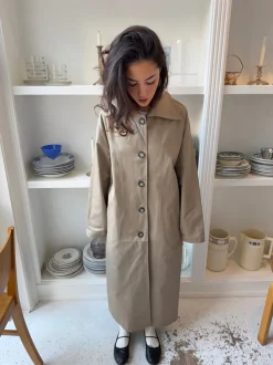 Design By Si Solene trenchcoat - Beige Hot
