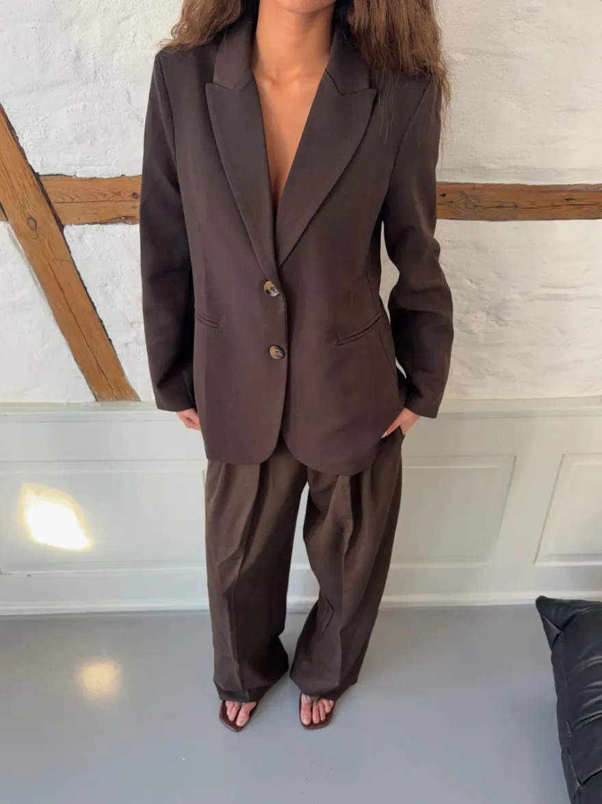 Design By Si Sonija oversized blazer - Brun Discount