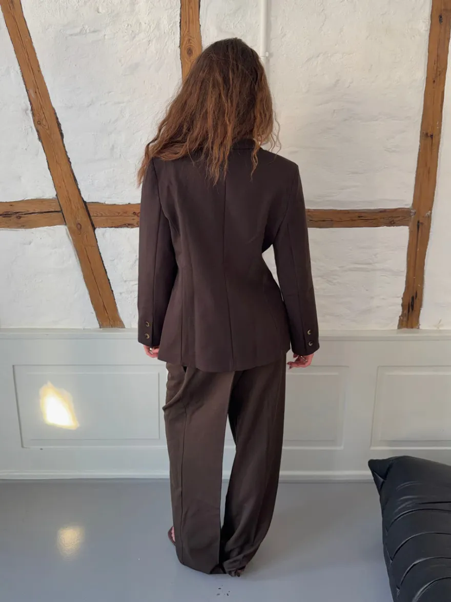 Design By Si Sonija oversized blazer - Brun Discount
