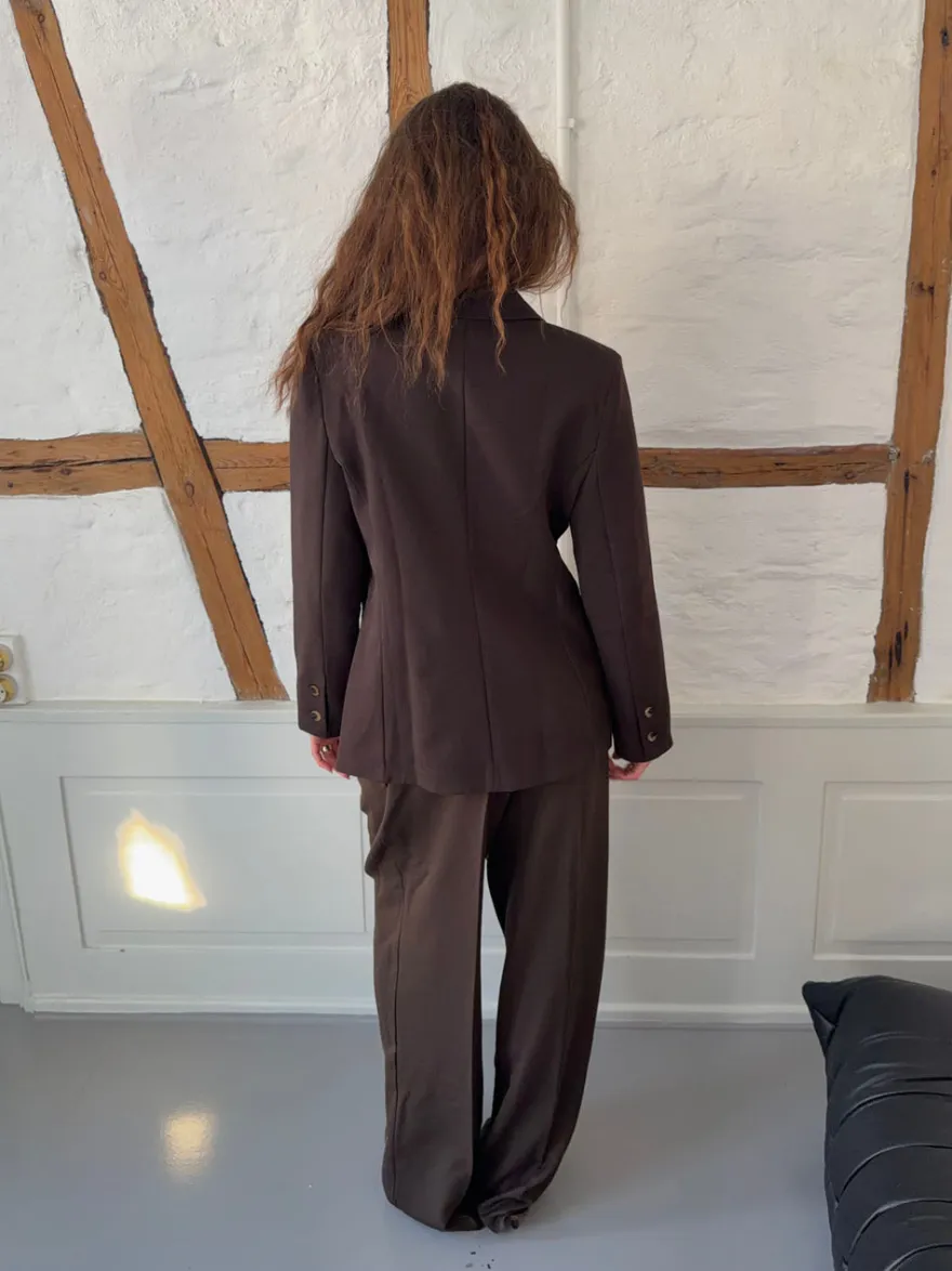 Design By Si Sonija oversized blazer - Brun Discount
