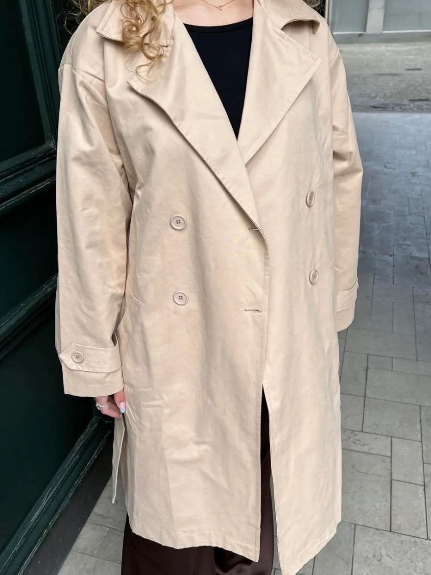 Design By Si Sophia trenchcoat - Beige