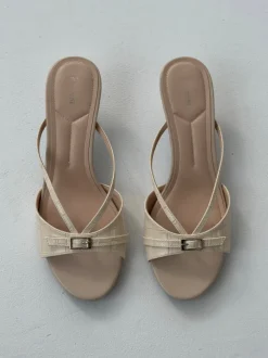 Design By Si Teleo minihæle med spændedetalje - Beige Discount