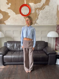 Design By Si Thealine bukser med nederdel - Taupe Discount