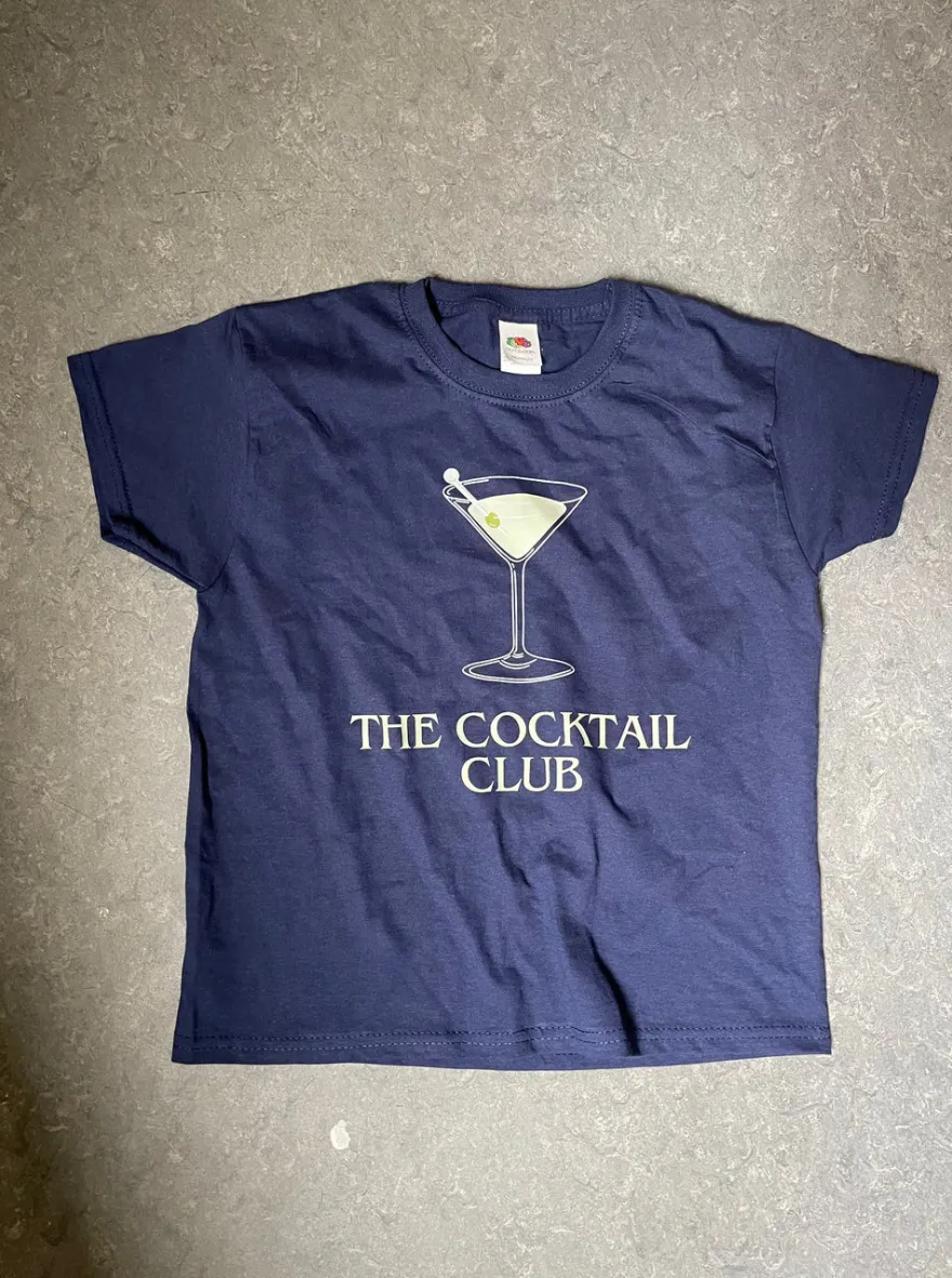 Design By Si The cocktail club baby tee - navy Clearance