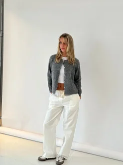 Design By Si Thora løse bukser - Off white Hot