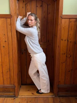 Design By Si Thora løse bukser - Off white Hot