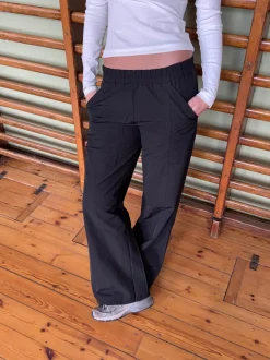 Design By Si Tiff trackpants - Sort Outlet