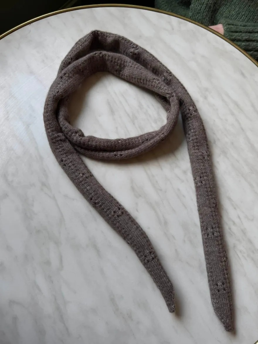 Design By Si Tova halstørklæde - Taupe Clearance