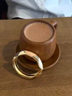 Design By Si Tove armbånd med mønster - Nude/brun/guld Best