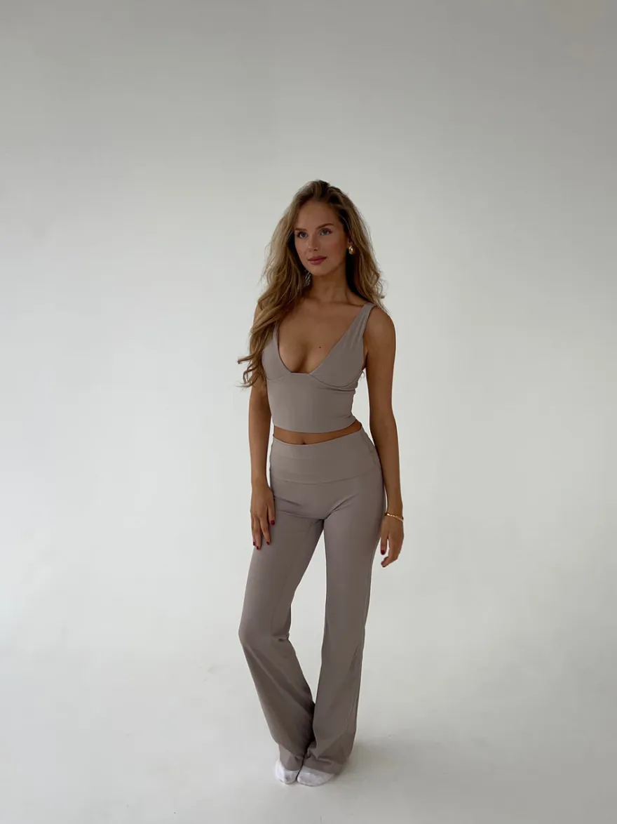 Design By Si Ultimate v-neck top - Ash Sale