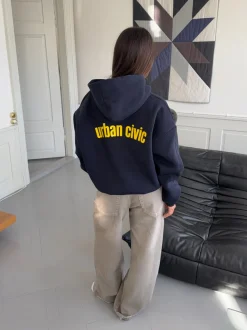 Design By Si Urban Civic oversized hoodie - Navy Hot