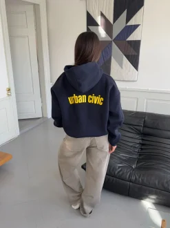 Design By Si Urban Civic oversized hoodie - Navy Hot