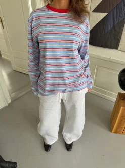 Design By Si Vera bluse med striber - Rød/hvid/blå