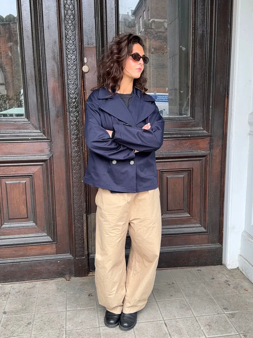 Design By Si Via jakke - Navy Discount