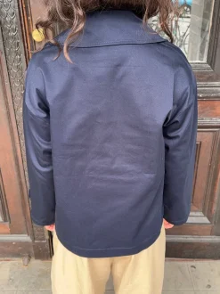 Design By Si Via jakke - Navy Discount