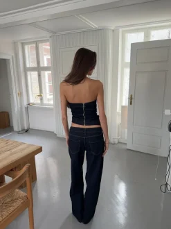 Design By Si Viki denim jeans - Mørk denim Sale