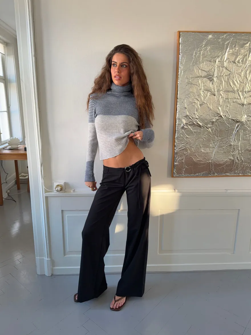Design By Si Vinna suitbukser med metalring - Sort Sale