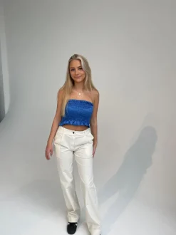 Design By Si Viva lærredsbukser - off white Best