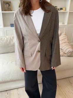 Design By Si Vivenne duo blazer - Beige/brun New