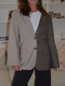 Design By Si Vivenne duo blazer - Beige/brun New