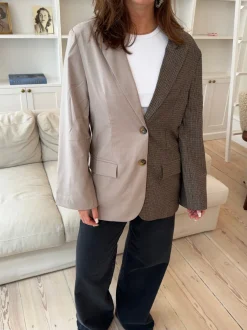 Design By Si Vivenne duo blazer - Beige/brun New