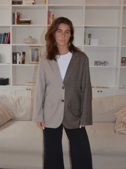 Design By Si Vivenne duo blazer - Beige/brun New