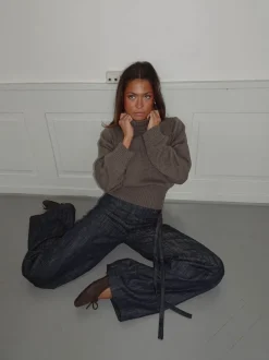 Design By Si Vivina turtleneck - Brun Clearance