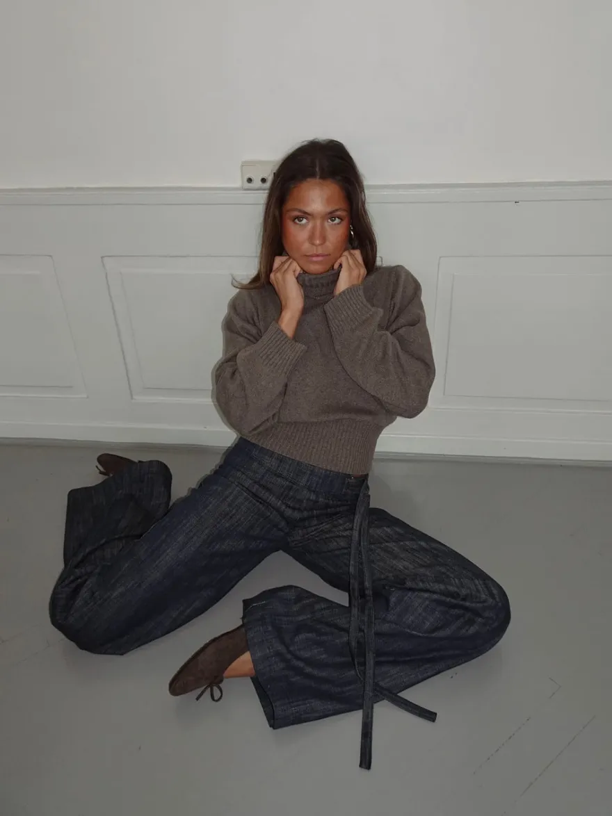 Design By Si Vivina turtleneck - Brun Clearance