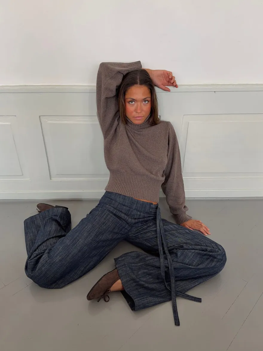 Design By Si Vivina turtleneck - Brun Clearance