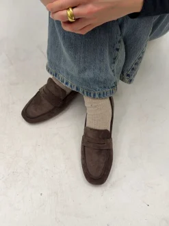 Design By Si Watson loafers i ruskind - Mørkebrun Discount